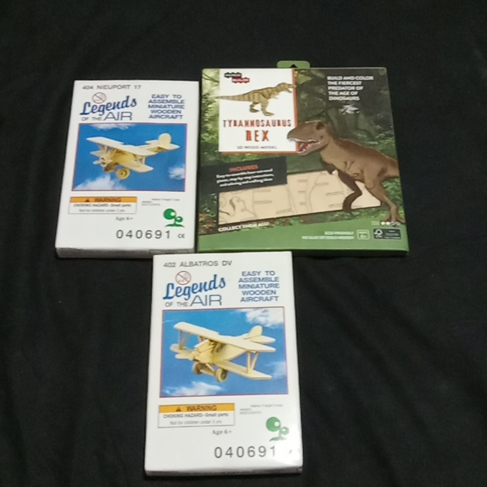 Wooden model kits legends of the air and dinosaur